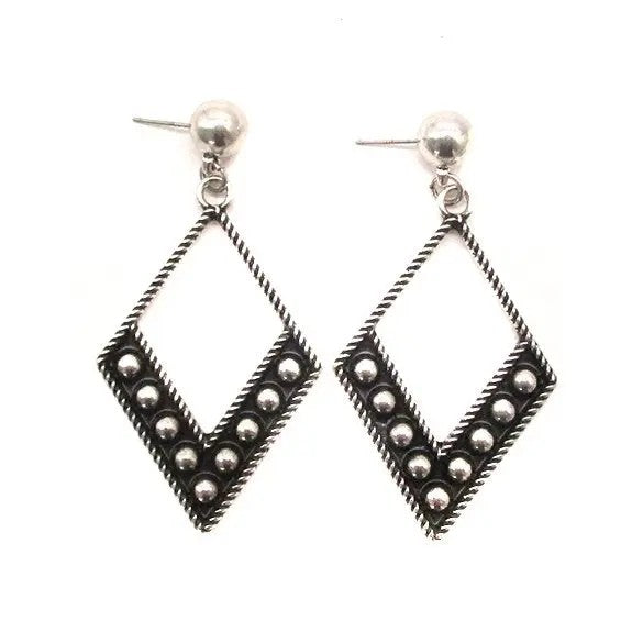 Western Diamond Cut Bubble Earrings - Catching Fireflies Boutique