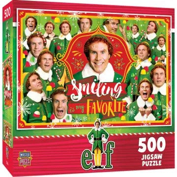 Elf - Smiling Is My Favorite 500 Piece Puzzle