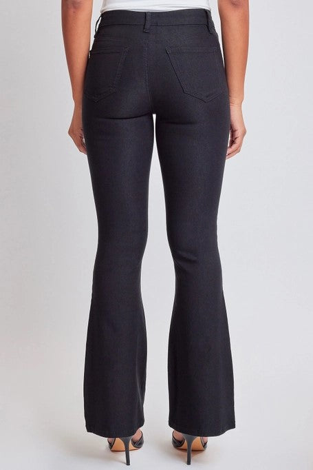 Jamie Junior Hyperstretch High Rise Black Flare Pants