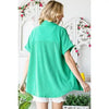 Along Your Journey Plus Kelly Green Button Front Top - Catching Fireflies Boutique
