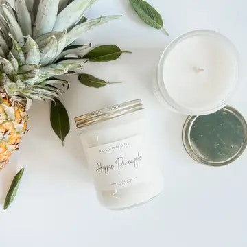 Hippie Pineapple Scented Hollowood Soy Candle