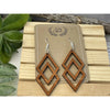 Double Diamond Assorted Lightweight Wood Earrings - Catching Fireflies Boutique