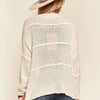 / A Step At A Time Ivory Patch Detail Sweater Top