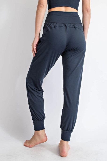 Take A Hike Navy High Waist Joggers - Catching Fireflies Boutique