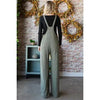 Jump Into Fun Olive Ribbed Overall Jumpsuit