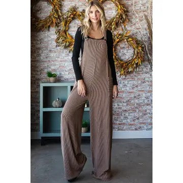 Jump Into Fall Chestnut Side Pocket Jumpsuit - Catching Fireflies Boutique