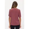 Enhanced Interest Mauve Partial Button Top - Catching Fireflies Boutique