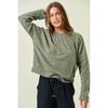 Lounge In Style Olive Oversized Asymmetrical Sweater - Catching Fireflies Boutique