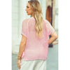 Not Your Ordinary Pink Hollow Out Sweater Top - Catching Fireflies Boutique