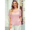 Not Your Ordinary Pink Hollow Out Sweater Top - Catching Fireflies Boutique