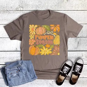 Fall Squash Pumpkin Graphic Tee - Catching Fireflies Boutique