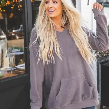 @Here Comes Fall Oversized Taupe Pullover