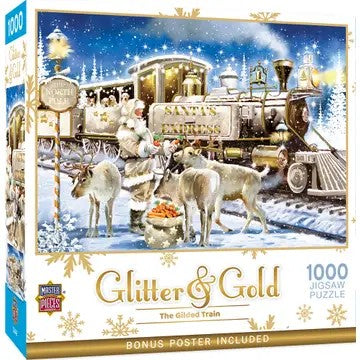 Glitter And Gold The Gilded Train 1000 Piece Puzzle