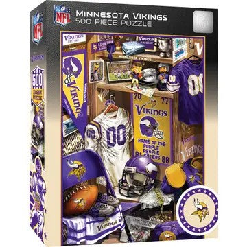 Minnesota Vikings Locker Room 500 Piece Puzzle