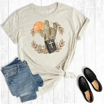 Southwest Inspired Bible Plus Graphic Tee (Size 2X) - Catching Fireflies Boutique