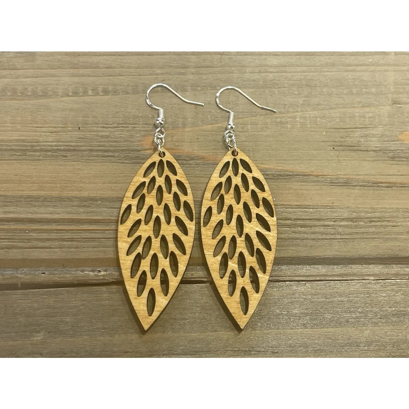 Lightweight Assorted Leaf Filigree Wood Earrings - Catching Fireflies Boutique