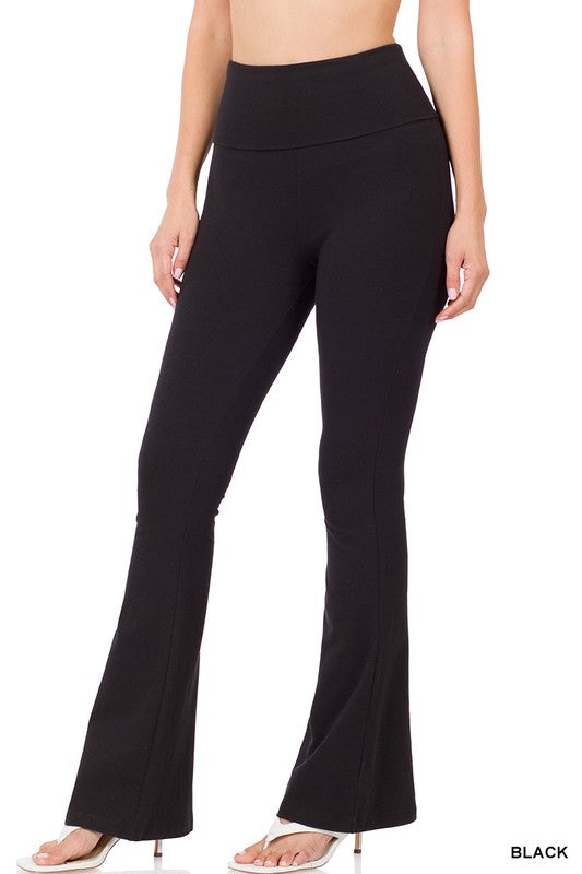 Your Signature Please Black Flare Yoga Pants - Catching Fireflies Boutique