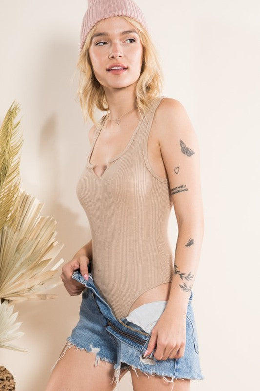 Money For Nothing Taupe BodySuit - Catching Fireflies Boutique