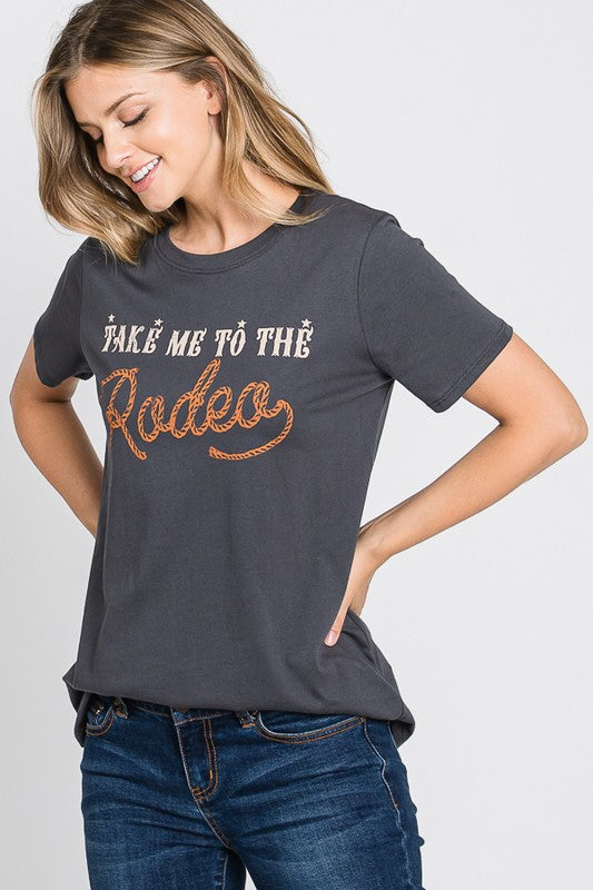 Take Me To The Rodeo Graphic Tee - Catching Fireflies Boutique