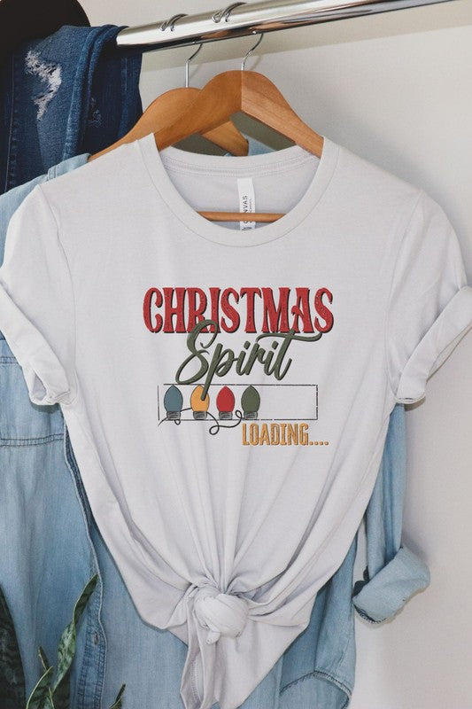 Christmas Spirit Loading Graphic Tee - Catching Fireflies Boutique