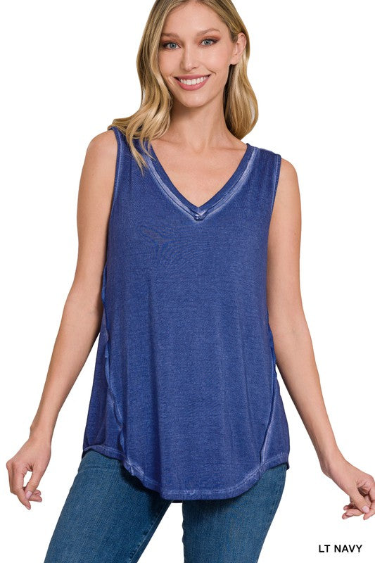 : Every Day Essential Light Navy Tank - Catching Fireflies Boutique