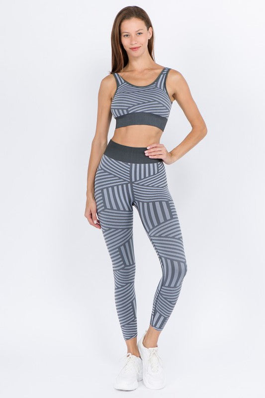 Stripes For Days Grey Leggings - Catching Fireflies Boutique