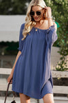 One and Only Blue Flare Dress - Catching Fireflies Boutique