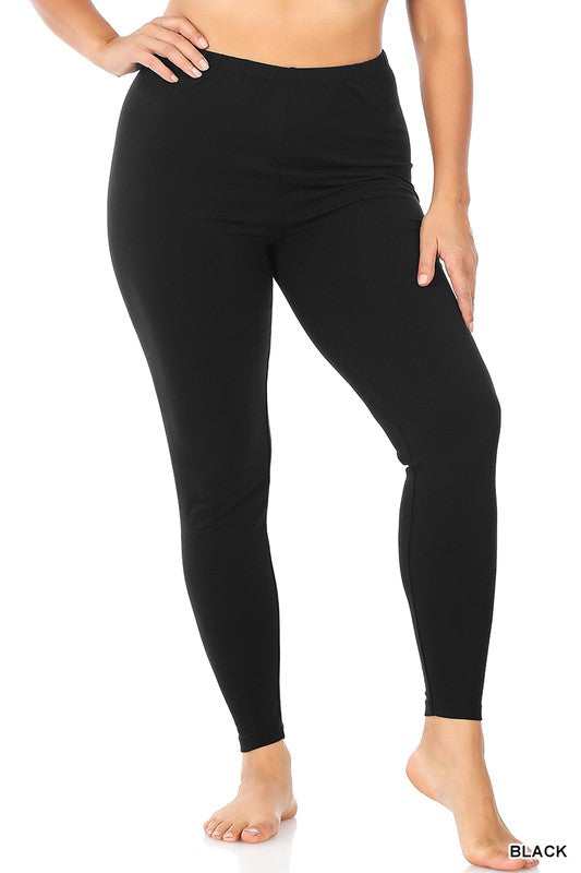 Catching Up To You Black Plus Leggings (3X)