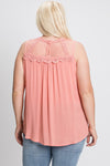Forevermore With You Plus Coral Cami Top - Catching Fireflies Boutique