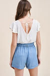 See The Good Lt Denim Paperbag Shorts - Catching Fireflies Boutique