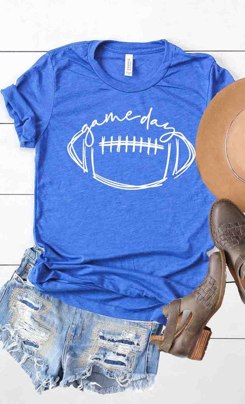 Game Day Heather Royal Graphic Tee - Catching Fireflies Boutique