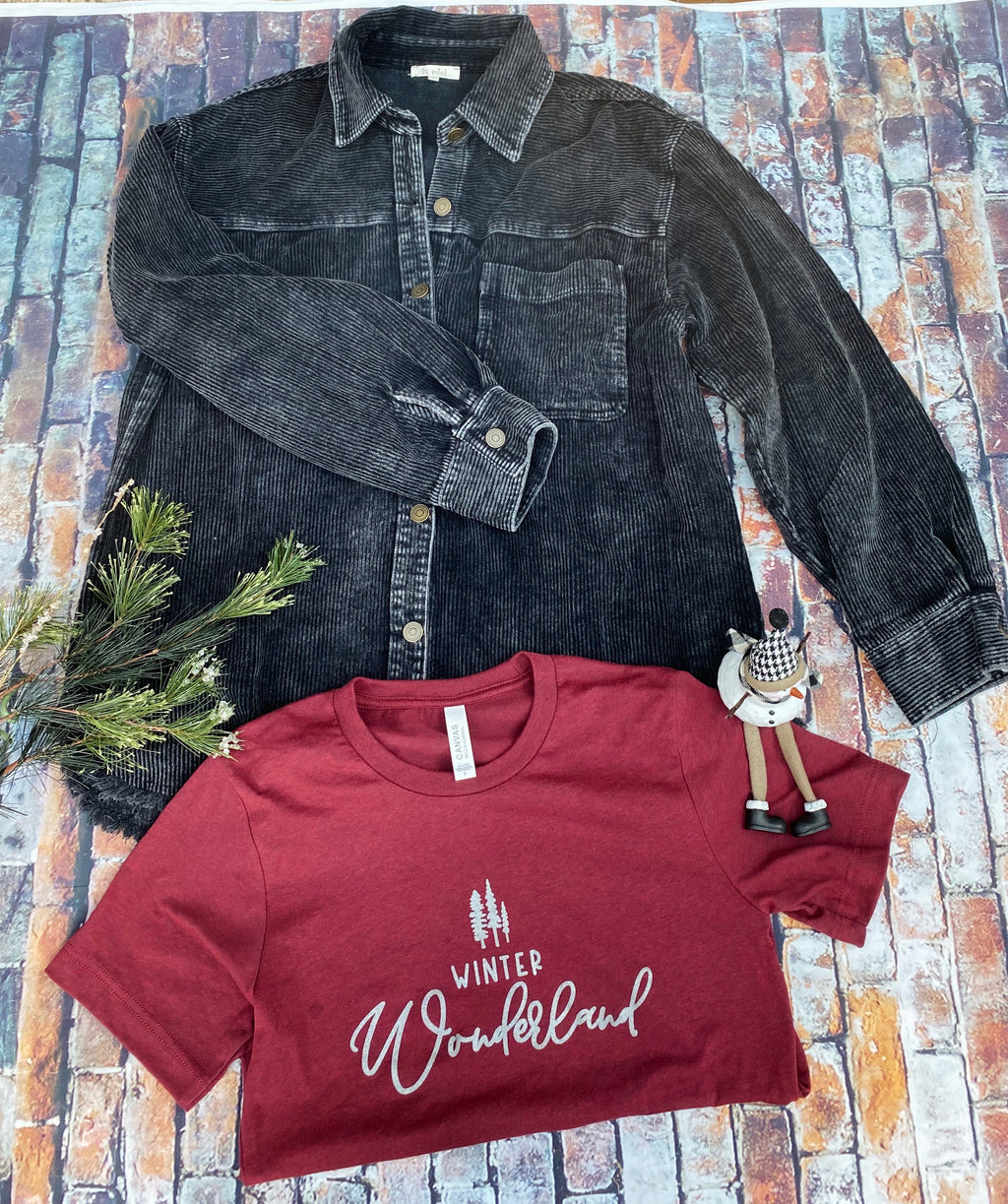Winter Wonderland Long Sleeve Graphic Tee - Catching Fireflies Boutique