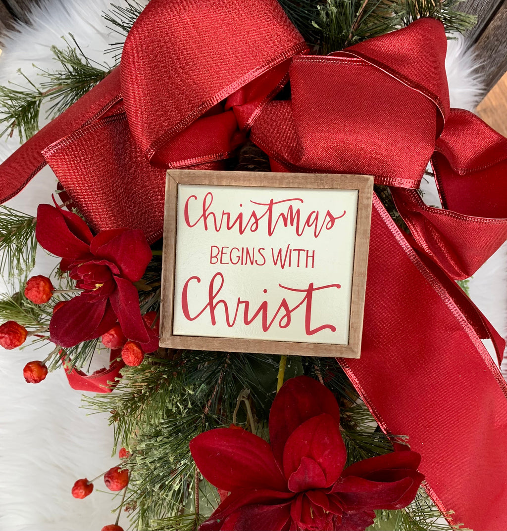 Christmas Begins With Christ - Catching Fireflies Boutique