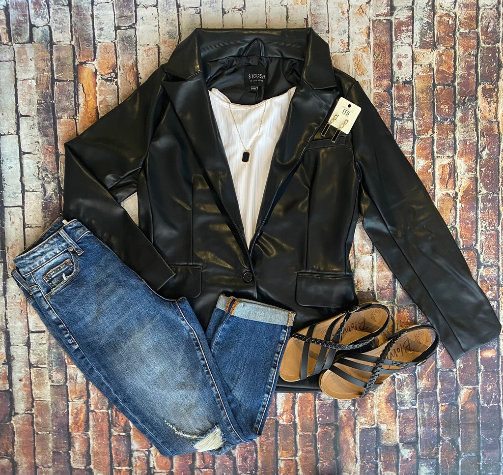 Prepared For Anything Black Blazer - Catching Fireflies Boutique
