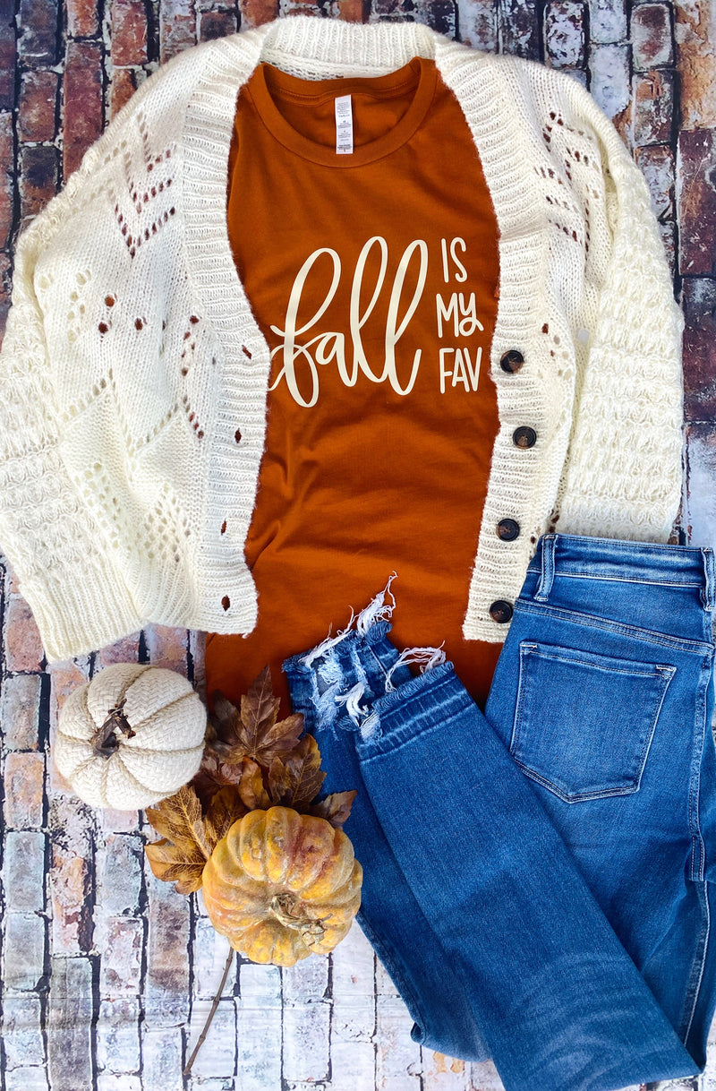 Fall Is My Fav Autumn Graphic Tee - Catching Fireflies Boutique