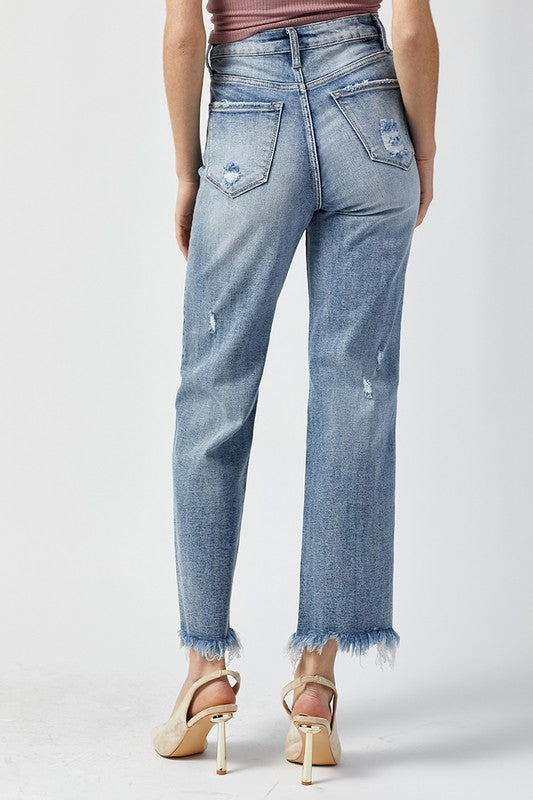 Eleanor High Rise Straight Jeans - Catching Fireflies Boutique