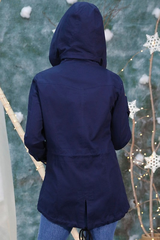 Relax With Me Navy Utility Jacket - Catching Fireflies Boutique