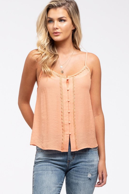 Truly And Forever Orange Cami - Catching Fireflies Boutique