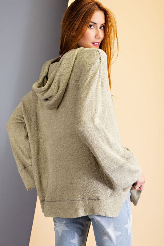 It's The Simple Things Sage Grey Pullover - Catching Fireflies Boutique