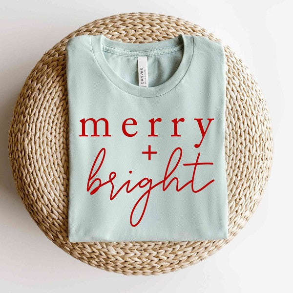 Sage Merry And Bright Graphic Tee - Catching Fireflies Boutique