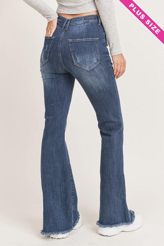 Kathleen Plus Vintage Flare Jeans - Catching Fireflies Boutique
