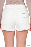 Look Closer White Fray Hem Shorts - Catching Fireflies Boutique